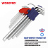 Ключи 6-гранные длинные 9шт в держателе WP222005 WORKPRO